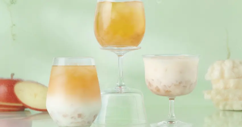 苦瓜手搖杯要挑戰！得正新品蜜蘋苦瓜系列 蜜蘋苦瓜奶綠，飲料控不挑食開喝。