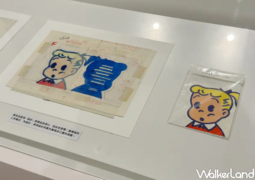 ▲華山原田治OSAMU GOODS50週年特展6大展區展出插畫作品、經典商品檔案資料等。(攝影:鄭亦庭)