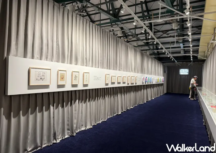 ▲華山原田治OSAMU GOODS50週年特展展出OSAMU GOODS STYLE 設計區、歷年珍藏商品展示。(攝影:鄭亦庭)