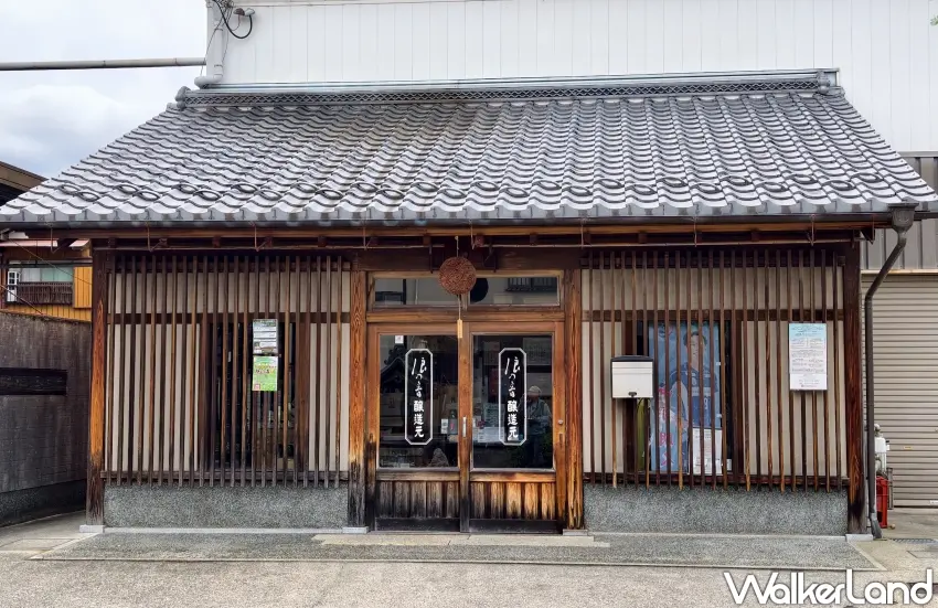 ▲傳承十代、擁有兩百餘年歷史的「浪乃音酒造」，是琵琶湖畔著名的老字號酒藏。（攝影：楊婷雅）