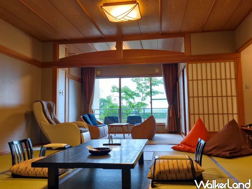 ▲「萬葉」為「琵琶湖綠水亭」和風客房，房間可直擊琵琶湖景緻。（攝影：楊婷雅）