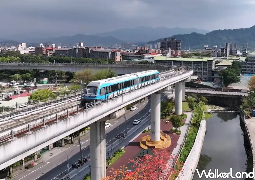 ▲穿梭在城市高架軌道上的捷運三鶯線列車，未來通車後將會納入TPASS基北北桃1200元都會通定期票的適用範圍。