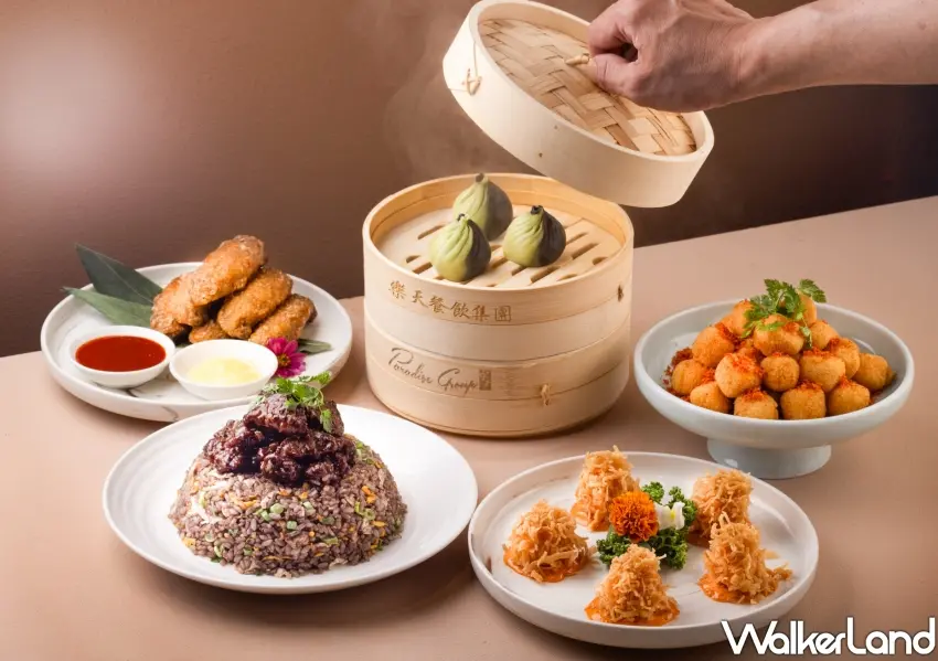 ▲樂天皇朝推出期間限定「眾神的夏日可可饗宴」，翻玩經典食材，打造鹹甜交織夏日視覺系功夫菜色。