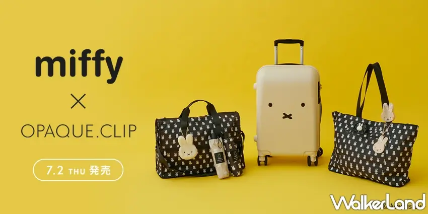 ▲日本時尚服飾品牌OPAQUE.CLIP於7月2日全新推出miffy米飛兔聯名旅遊系列，全系列共10款兼具實用與質感的黑色與經典白色系單品，讓大人感穿搭也能展現不著痕跡的可愛。
圖／OPAQUE.CLIP提供；窩客島編輯李維唐整理