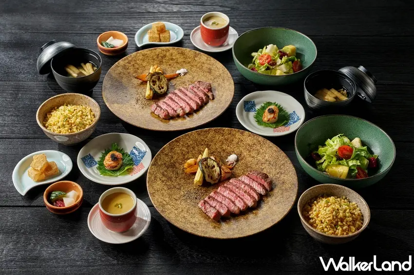 ▲偏愛鐵板美饌的饕客可選擇晴山日本料理全新推出的鐵板雙人套餐，在鐵板前輕鬆品味極致和牛沙朗與鮮活海味。圖／台北美福大飯店提供；窩客島編輯李維唐整理