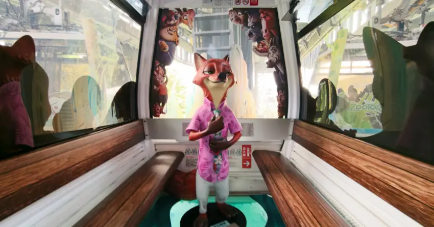 迪士尼控衝！貓空纜車Ｘ動物方城市聯名車廂 限定周邊攻略，貓空茶屋一日遊推薦。