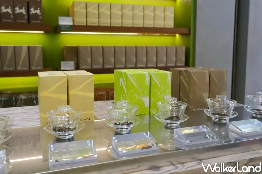 ▲品 PIN THÉ SAVOR開幕推出伴手禮、茶濾掛、沫茶與茶雪糕等多項優惠活動。（攝影：張人尹）