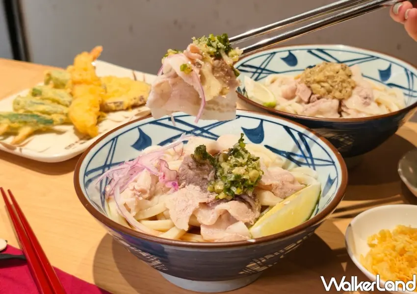 ▲清爽的「檸檬蔥鹽豬肉冷麵」以鹹香蔥鹽醬搭配手作Q彈烏龍麵,是今年夏天非常受到期待的消暑首選。(攝影:鄭雅之)