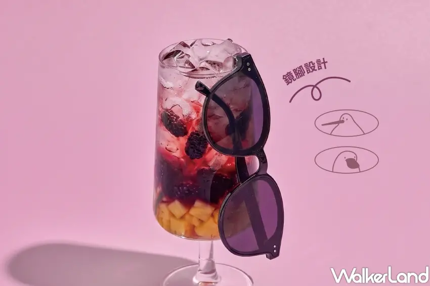 ▲發發活動期間單筆消費滿388元且包含1杯桑葚新品,即可獲得限量品牌墨鏡,數量送完為止。