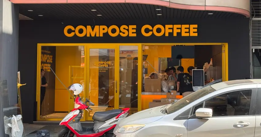 韓國COMPOSE COFFEE插旗北車！BTS V代言咖啡地址曝光，台北車站補習街喝起來。
