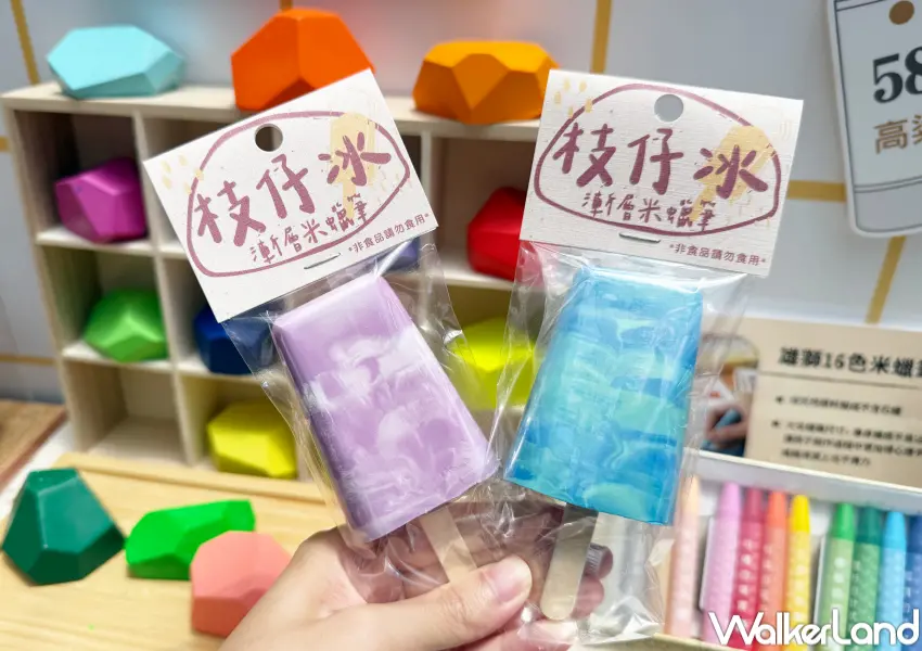 ▲2026台北文具展必買推薦!文具控必搶雄獅文具「文具店買不到的文具」系列,枝仔冰蠟筆、文具罐罐全要收。(攝影:鄭亦庭)