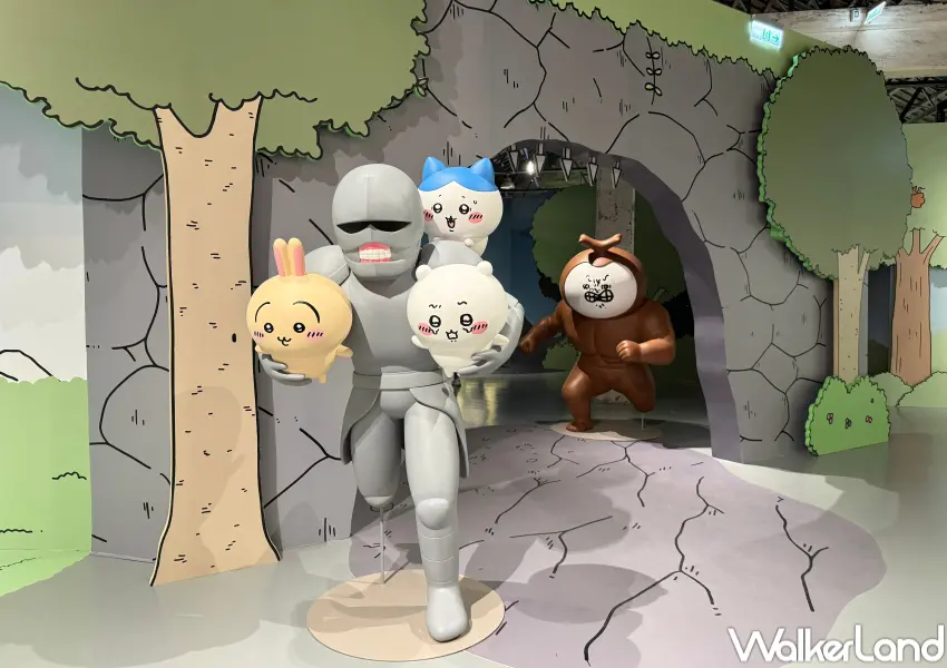 ▲華山吉伊卡哇台北特展展出超過百件吉伊卡哇角色立體公仔、巨型氣偶,名場片打卡點必拍。(攝影:鄭亦庭)