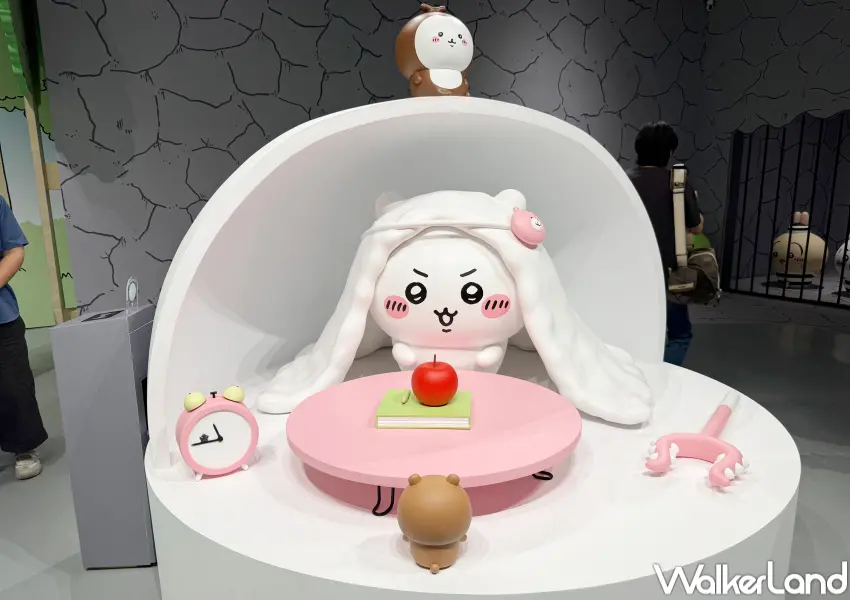 ▲華山吉伊卡哇台北特展展出超過百件吉伊卡哇角色立體公仔、巨型氣偶,名場片打卡點必拍。(攝影:鄭亦庭)