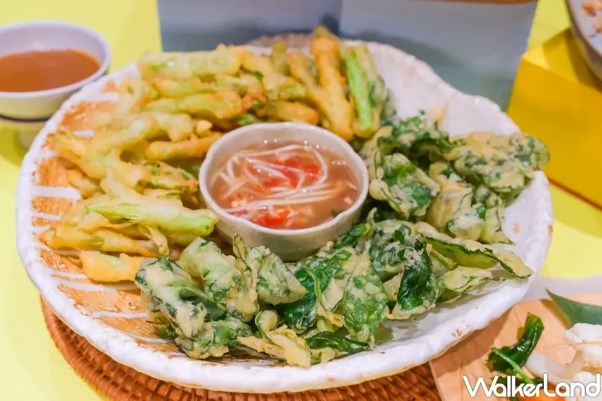 ▲饗泰多後續將推出金蘇翡翠地瓜葉、黃金蒜酥蒸蛋與瑪沙曼燉牛肉等多道新品。(攝影:張人尹)