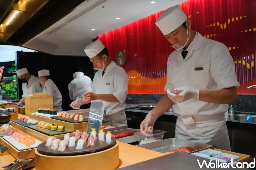 ▲旭集正式進駐台中大遠百,打造中台灣首間精品日式Buffet,同步推出15款台中限定料理。(攝影:張人尹)