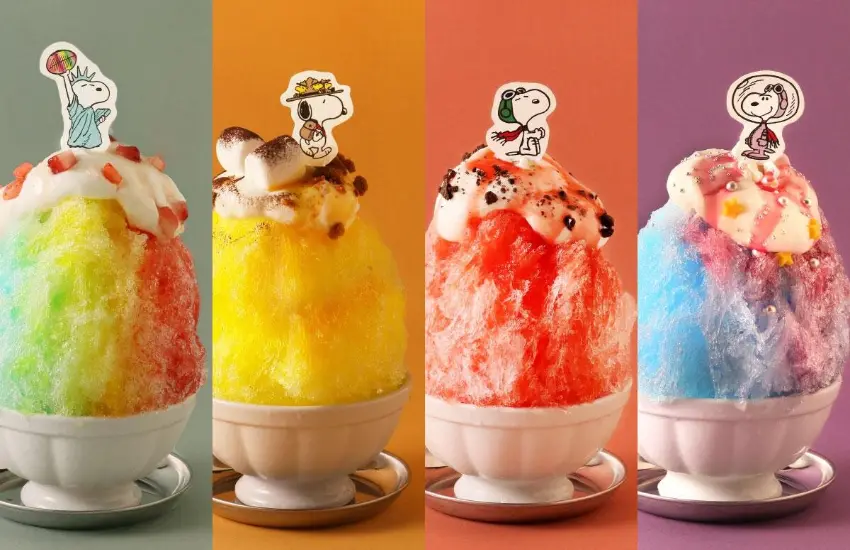 ▲以史努比為主題的PEANUTS CAFE推出以史努比的奇幻變裝秀為靈感的夏季限定冰品。