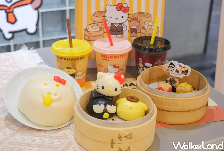 ▲點點心攜手三麗鷗推出「萌友來點心」活動,Hello Kitty、布丁狗與酷企鵝化身店長、經理與主廚登場。(攝影:張人尹)
