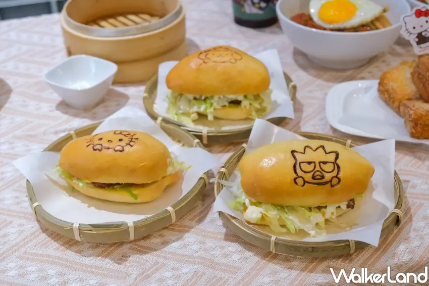 ▲點點心推出「萌友來點心」聯名活動限定餐點,厚切豬扒包(攝影:張人尹)