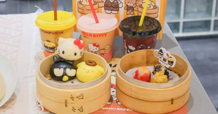 Kitty包子盲抽！點點心三麗鷗盲抽豬仔包開賣，Kitty 布丁狗 酷企鵝9餐點加周邊一次看。