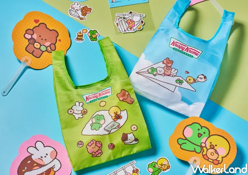 ▲Krispy Kreme以LINE FRIENDS minini角色特色打造限定甜甜圈,展現放鬆自在的夏日氛圍。