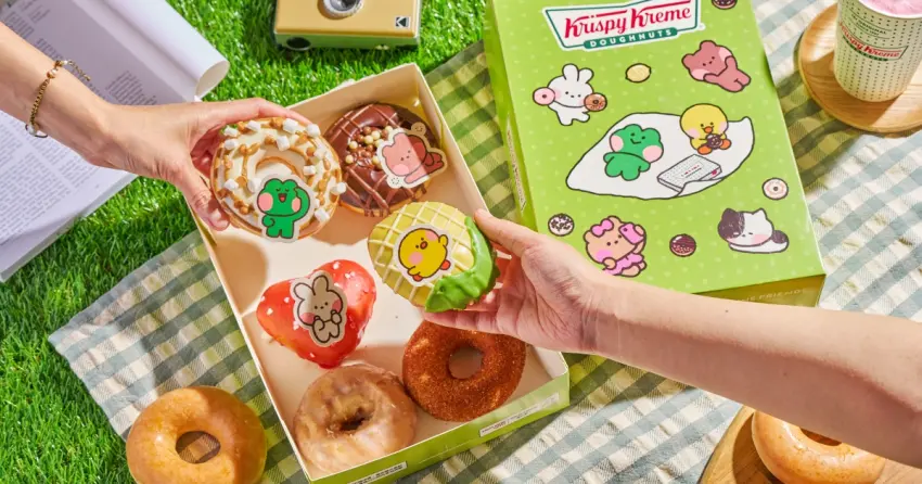 買一送一！Krispy Kreme聯名LINE FRIENDS minini，甜甜圈周邊 買一送一必衝。