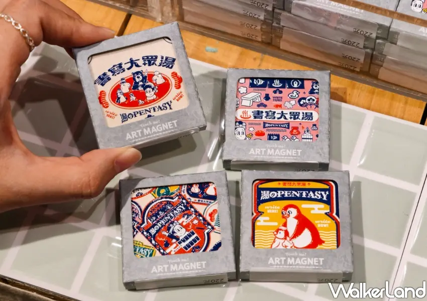 ▲人氣日本「Penon」藝術磁鐵台灣旅行系列於誠品書店松菸限定登場,精緻的插畫風格地標設計,是文具迷不容錯過的創意文具收藏。(攝影:鄭雅之)