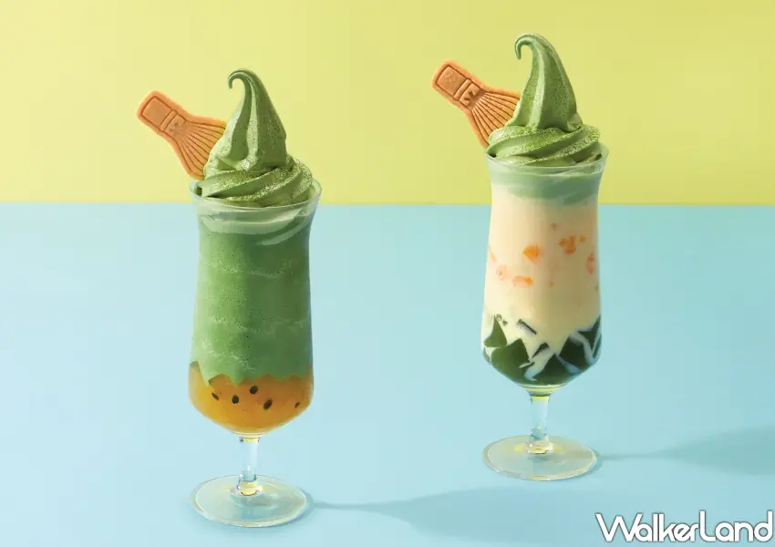 ▲「初夏百香抹茶漂浮」與「芒夏蕨餅果昔漂浮」加入濃郁冰淇淋,為抹茶控帶來層次豐富的消暑享受。