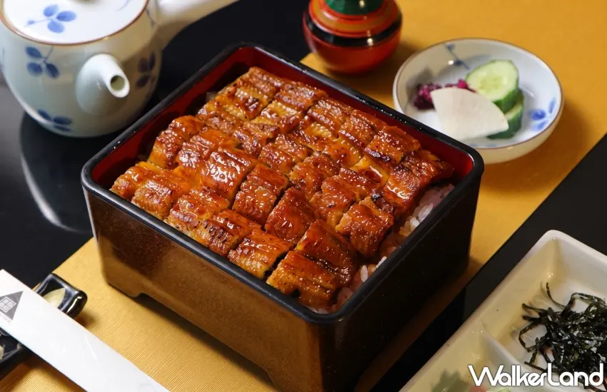 ▲中山日本料理廳招牌「鰻魚飯」嚴選油脂豐潤的上等鰻魚,反覆刷上傳承40年的秘製老滷醬汁並透過細火炙烤,呈現出醬香濃郁、肉質細嫩的極致口感。圖/台北老爺酒店提供;窩客島編輯李維唐整理