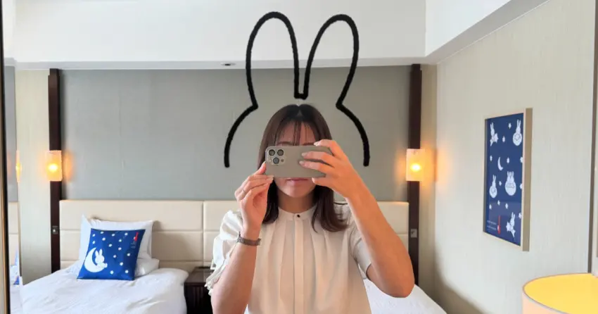 ▲引進了神戶人氣網美名店的米飛兔耳造型化妝鏡,梳妝時能拍出充滿童心的美照。