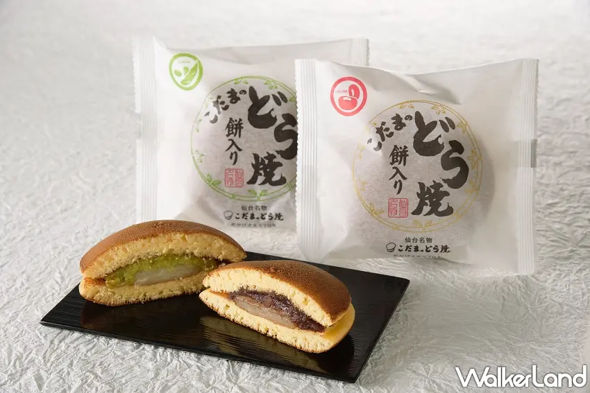 ▲招牌經典「餅入りどら焼」包入軟Q麻糬內餡,呈現扎實又懷舊的極致風味。圖/株式会社こだま提供;窩客島編輯李維唐整理
