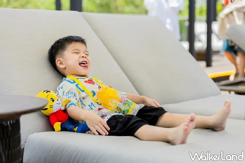 ▲於7月27日起預訂入住巧虎豪華套房,若同行小朋友姓名中含有「巧、琪、樂、妙」任一字,即可獲贈限量20組的巧虎頭型毯被。圖/台北漢來大飯店提供;窩客島編輯李維唐整理