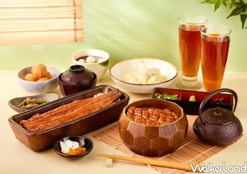 ▲うなぎ四代目菊かわ推出夏鰻雙饗宴雙人套餐,包含蒲燒一本重與菊川鰻三吃。