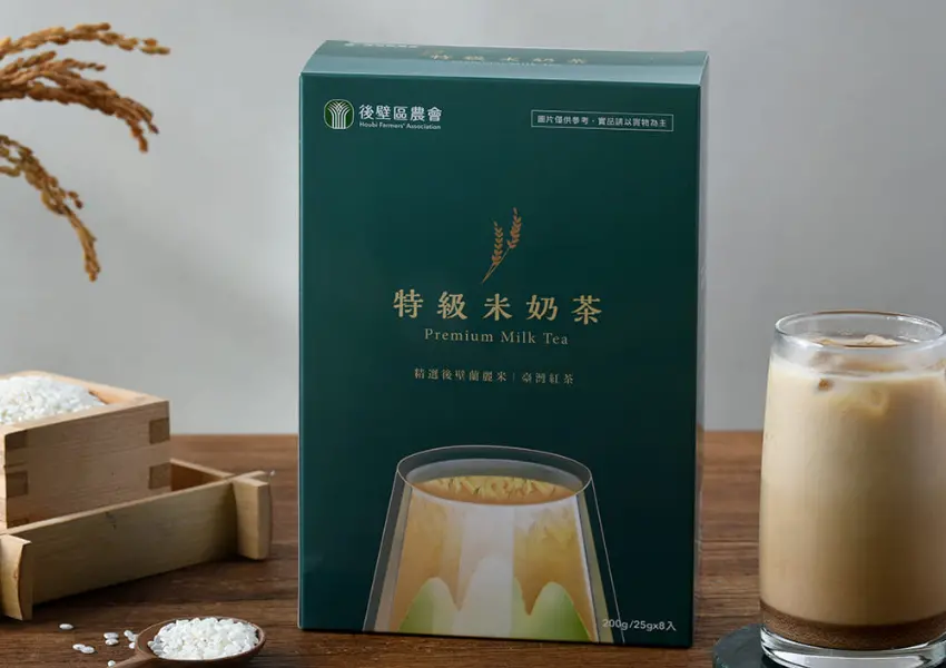 ▲將台南後壁蘭麗米與優質紅茶結合,熟茶韻味交織細緻米香,口感溫柔順口。