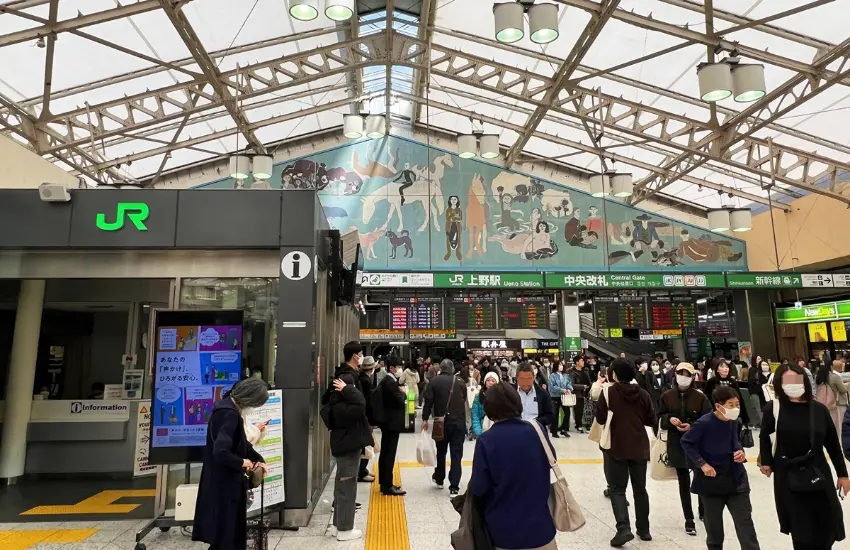 ▲走出上野車站不忍口,眼前就是熟悉的上野街景。