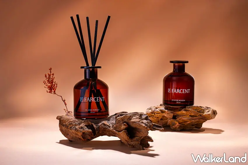 ▲FARCENT法頌全新木質調精油系列登場,推出蒼木杜松與海嶼森木兩款獨特香型。圖/FARCENT法頌提供;窩客島編輯李維唐整理