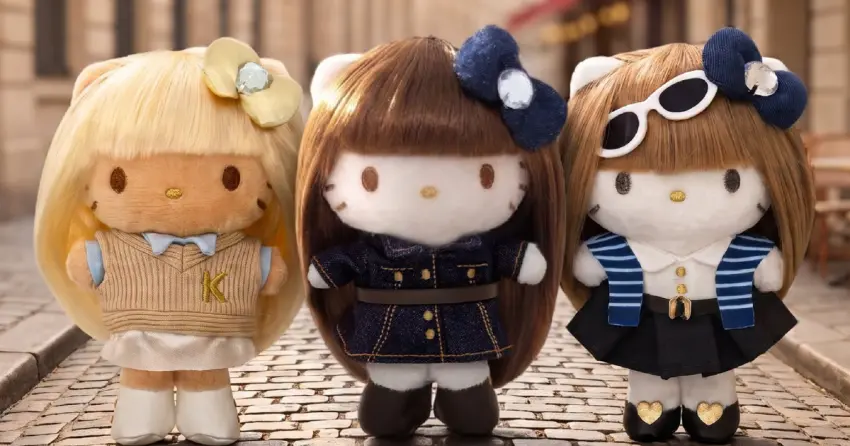 這是哪位仙女？香港三麗鷗旗艦店「長髮Hello Kitty」時尚度破表，學院風、牛仔Look周邊一次看。