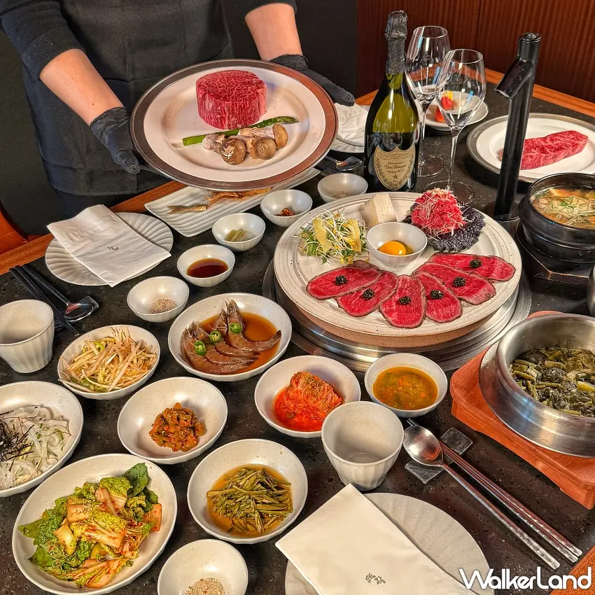 ▲結合頂級韓牛熟成肉品與精緻韓式小菜，展現韓國傳統與創新兼具的頂級燒肉饗宴。圖／梵燒肉提供；窩客島編輯李維唐整理