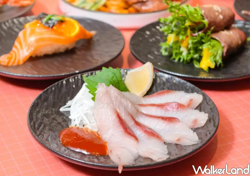 ▲正韓風味金点鰤魚生魚片佐韓式生魚片醬,一口帶你夢回濟州島。(攝影:鄭雅之)