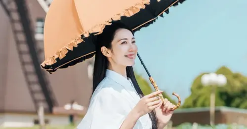 日本神級防曬傘！芦屋ロサブラン完全遮光日傘推新色蜜桃柔粉，體感降溫11度涼爽迎夏。