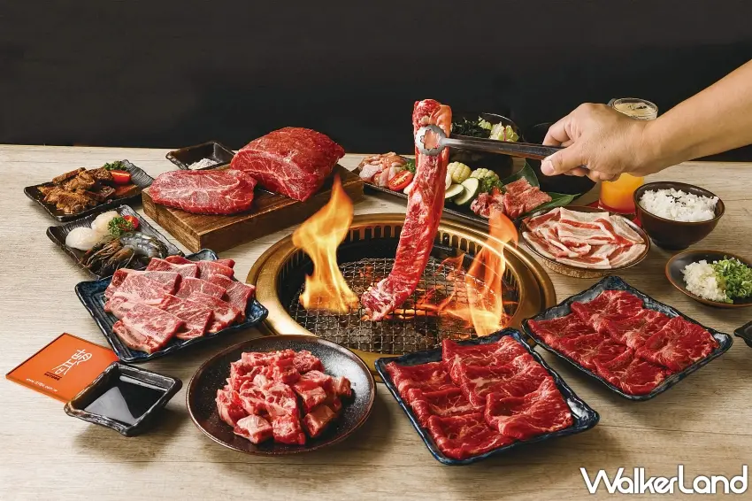 ▲胡同燒肉與胡同裏燒肉攜手美國肉類出口協會推出父親節爸王套餐，尊享美國Prime板腱、肋條與帶骨牛小排吃到飽。圖／橘焱胡同集團提供；窩客島編輯李維唐整理