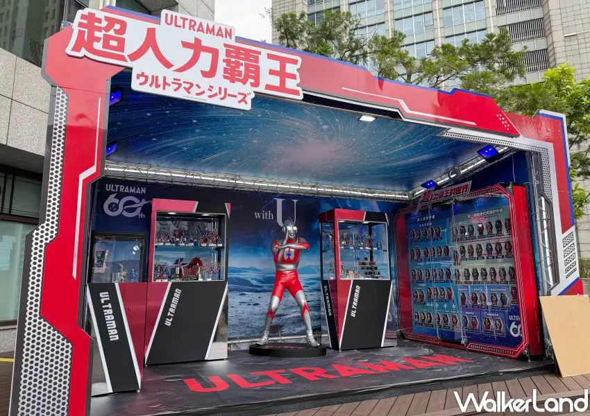 ▲萬代嘉年華統一時代百貨4樓哥吉拉展區、超人力霸王英雄區展示多款經典公仔模型,鐵粉絕對要拍。(攝影:鄭亦庭)