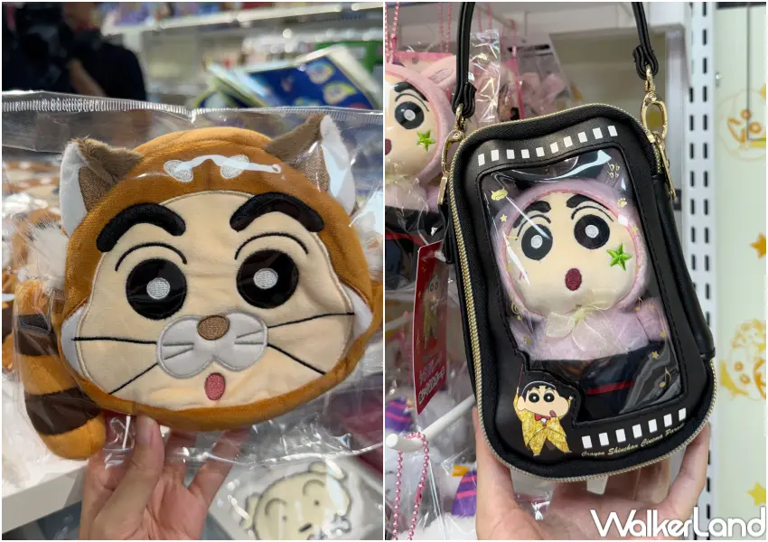 ▲台北西門蠟筆小新專賣店開賣數百款日本直送周邊,包含30週年系列鑰匙圈、各種造型蠟筆小新玩偶等。(攝影:鄭亦庭)