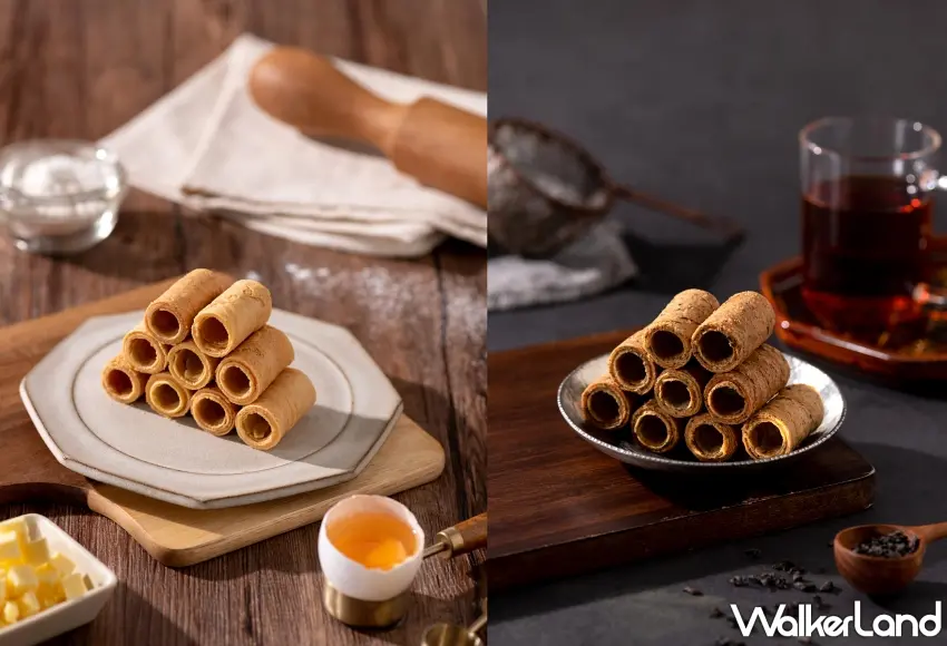 ▲卷卷酥月雙饗蛋捲禮盒收錄經典原味與紅玉紅茶雙重風味，傳遞溫暖團聚心意。圖／大武山牧場提供；窩客島編輯李維唐整理
