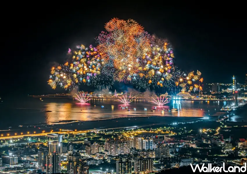 ▲2026淡水漁人碼頭煙火秀盛大施放,萬發花火打造雙北最美河岸夜景。