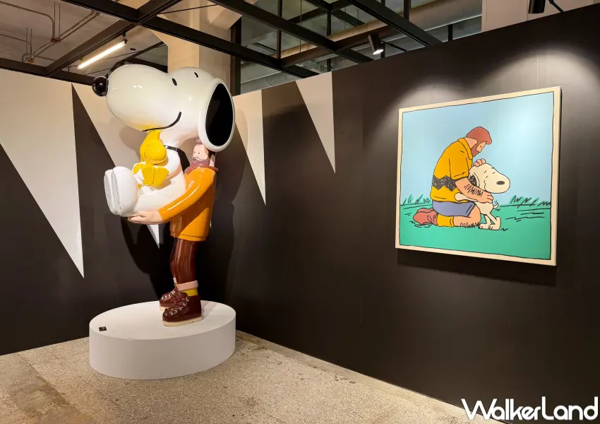 ▲松菸史努比展必拍!韓國潮流團隊 SUPERFICTION 創作的《BIG SNOOPY》、畫作於松菸史努比登場。(攝影:鄭亦庭)