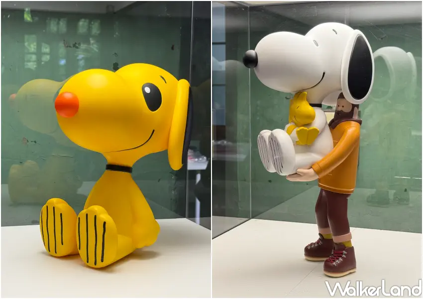 ▲松菸史努比快閃展現場限量開賣經典史努鴨比、《BIG SNOOPY》兩款限定公仔,史努比收藏家必買周邊。(攝影:鄭亦庭)