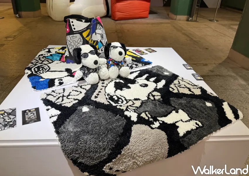 ▲松菸史努比免費入場!史努比藝術家聯名系列周邊新登場,史努比地毯、絨毛玩偶、鑰匙圈都要。