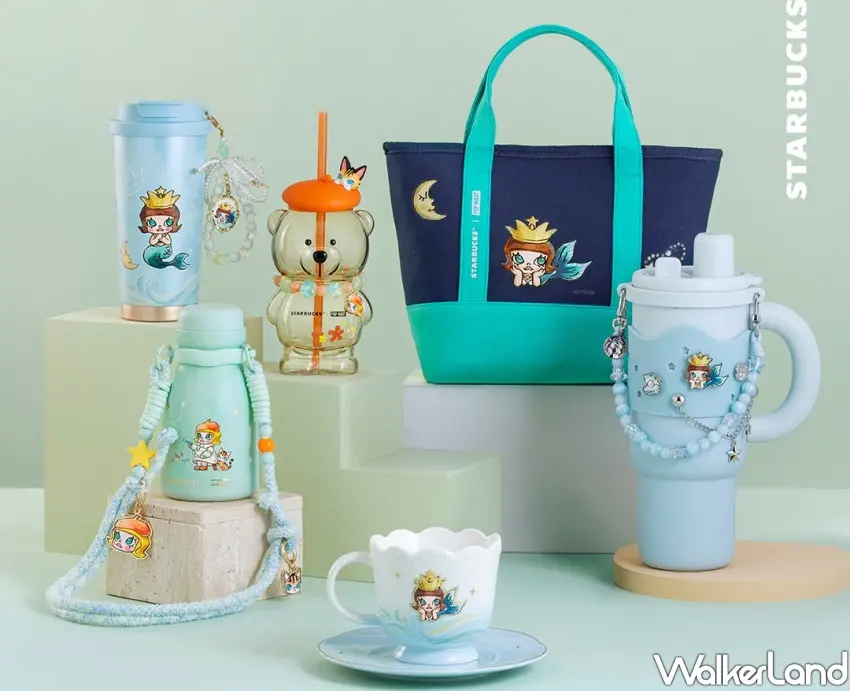▲潮流迷必收夢幻周邊,星巴克攜手POP MART推出全套MOLLY商品超推。