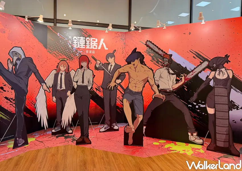 ▲中山站鏈鋸人快閃店免費入場!全台首場劇場版《鏈鋸人 蕾潔篇》快閃店即日起於新光三越台北南西一館 9樓玻璃屋免費入場。(攝影:鄭亦庭)