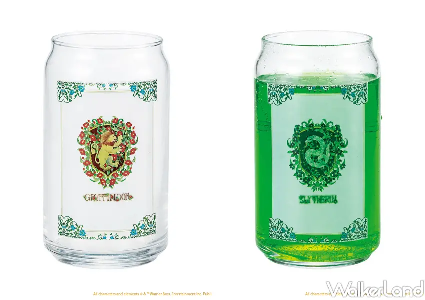 ▲哈利波特專賣店台中店先行販售商品！四學院罐型玻璃杯以經典罐型杯身搭配花卉圖騰設計。